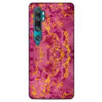 Mermer Desenli (35) Tema Fit Design Kılıf Burgonya Xiaomi Mi Cc9 Pro Kılıf