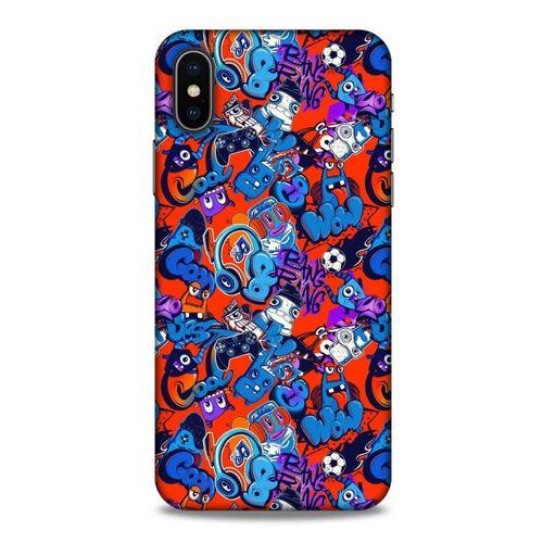 Graffitix (15) Desenli Silikon Kapak Apple Iphone X Kılıf