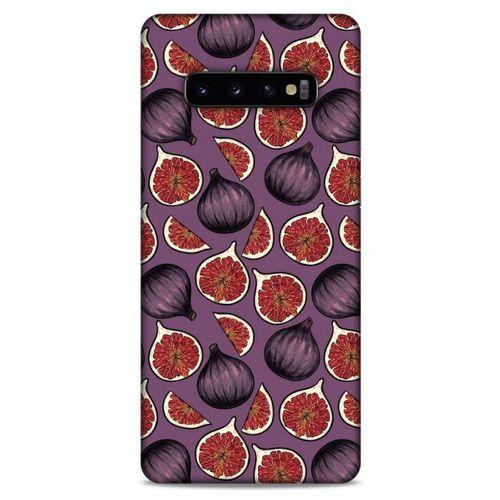 Frutix İncir 02 Samsung Galaxy S10 Plus Kılıf Desenli Silikon