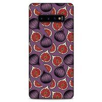 Frutix İncir 02 Samsung Galaxy S10 Plus Kılıf Desenli Silikon