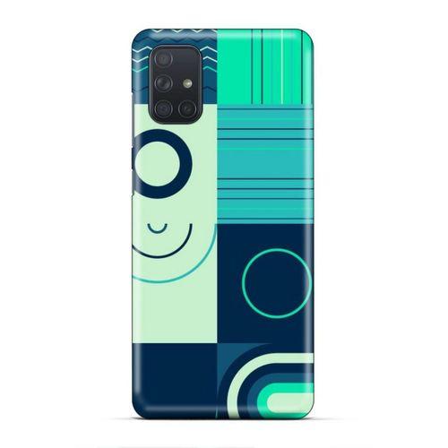 Samsung Galaxy M51 Uyumlu Kılıf Insomnia (10) Full Koruma Kılıfı Yeşil Lacivert
