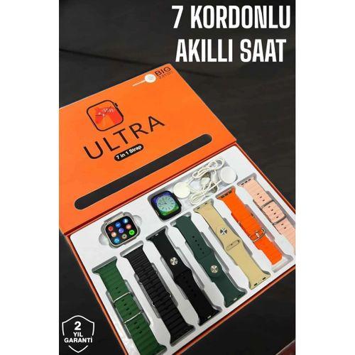 Akıllı Saat 7 Kordonlu Metal,plastik Ve Hasır Kordon Seçeneği