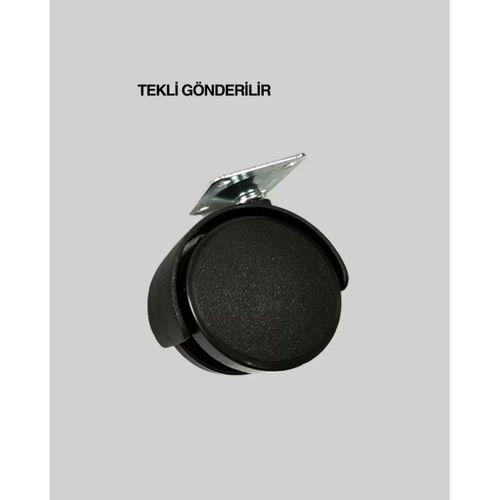 6 Cm Döner Kilitsiz Ayak Tek Parça