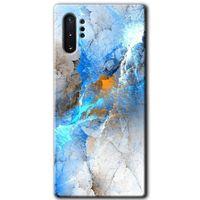 Galaxy Note 10 Plus Kılıf HD Desen Baskılı Arka Kapak - Mavi Buzul