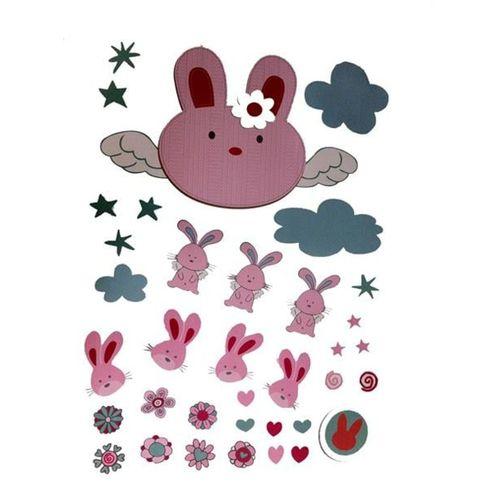Defter Sticker,Laptop Sticker Tavşan Desenli Pvc 70X50X0,5Cm