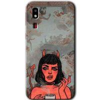 Samsung Galaxy A2 Core Kılıf HD Desen Baskılı Arka Kapak - Devil Girl