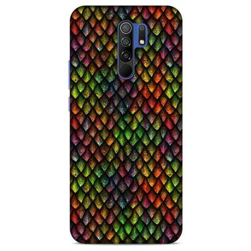 Xiaomi Redmi 9 Kılıf Dragons (6) Silikon Kılıf Ejderha Skin Çok Renkli