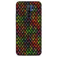 Xiaomi Redmi 9 Kılıf Dragons (6) Silikon Kılıf Ejderha Skin Çok Renkli