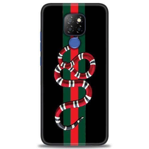 General Mobile GM 20 Kılıf HD Baskılı Kılıf - Kırmızı Yeşil Yılan + Tam Ekran Koruyucu