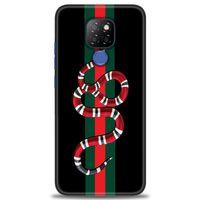General Mobile GM 20 Kılıf HD Baskılı Kılıf - Kırmızı Yeşil Yılan + Tam Ekran Koruyucu