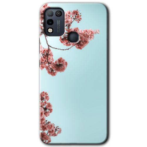 İnfinix Hot 10 Play Kılıf HD Desen Baskılı Arka Kapak - Japon Çiçeği