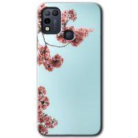 İnfinix Hot 10 Play Kılıf HD Desen Baskılı Arka Kapak - Japon Çiçeği