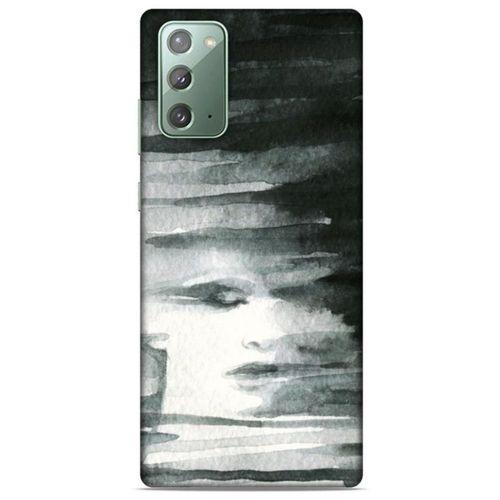 Samsung Galaxy Note 20 Kılıf Depresyon (13) Silikon Kap Mor Turuncu