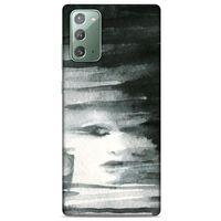 Samsung Galaxy Note 20 Kılıf Depresyon (13) Silikon Kap Mor Turuncu