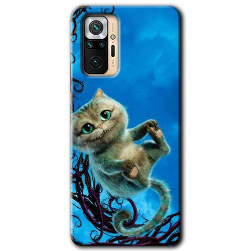 MRCİLETİSİM Xiaomi Redmi Note 10 Pro Kılıf HD Desen Baskılı Arka Kapak + Temperli Cam - Çılgın Kedi