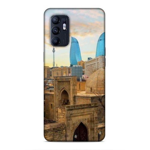 Oppo Reno 6 4G Uyumlu Kılıf Azarbaijan (11) Tam Koruma Ateş Kuleleri