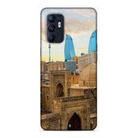 Oppo Reno 6 4G Uyumlu Kılıf Azarbaijan (11) Tam Koruma Ateş Kuleleri