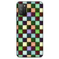 Lopard Xiaomi Poco M3 Uyumlu Kılıf Patchwork (6) Silikon Kılıf