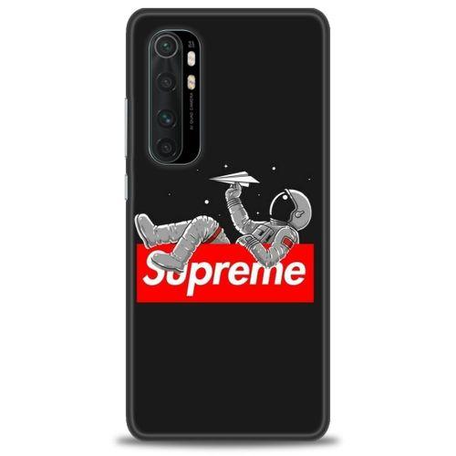 Xiaomi Mi Note 10 Lite Kılıf HD Baskılı Kılıf - Supreme + Tam Ekran Koruyucu