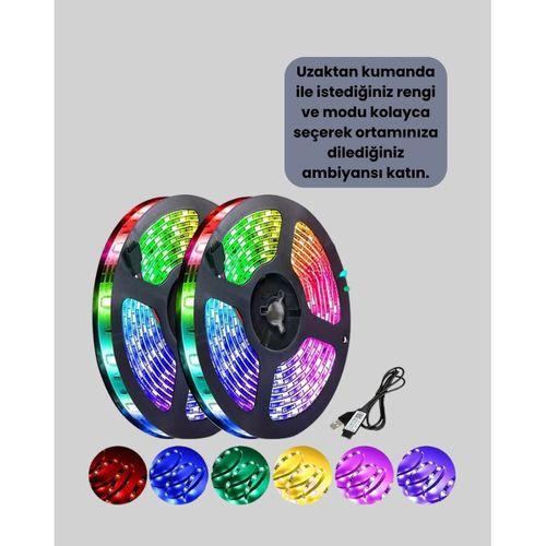 Kumandalı 5 Metre Şerit Led Dekoratif Aydınlatma