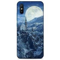 Xiaomi Redmi 9A Kılıf Snowix (49) Ultra Silikon Kılıf Beyaz Mavi