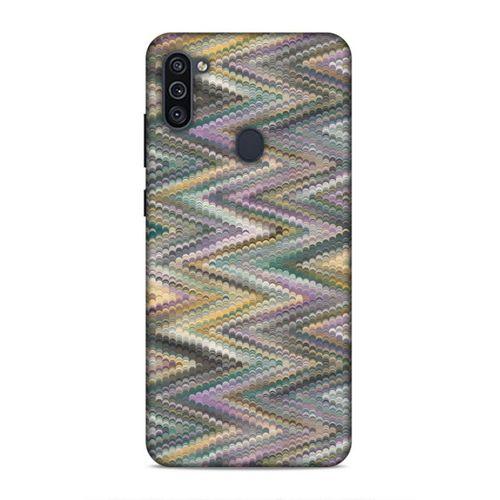 Samsung Galaxy M11 Uyumlu Kılıf Romans (47) Crystal Flex Kılıf Zig Zag