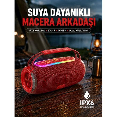 20w Kablosuz Bluetooth Hoparlör Rgb Işık Efektli Usb sd aux Destekli