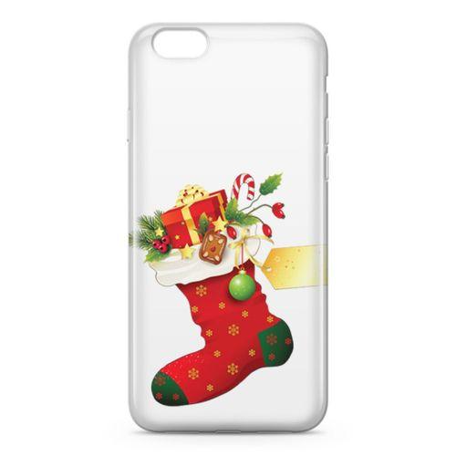 Apple iPhone 6 6s Kılıf Kırmızı Çorap Arka Kapak Koruma Desenli Full Koruyucu