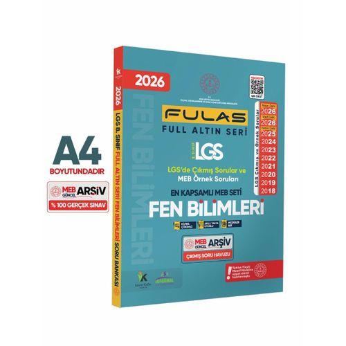 2026 8 Sınıf Full LGS Altın Seri (FULAS) FEN BİLİMLERİ MEB Çıkmış Soru Bankası Modüler Seti Çözümlü