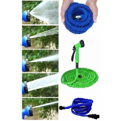 22.5 Metre Uzayan Bahçe Sulama Araç Yıkama Hortumu 7 Kademeli Başlık