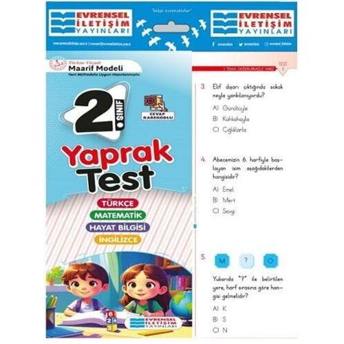 2. Sınıf Tüm Dersler Yaprak Testler Evrensel İletişim Yayınları