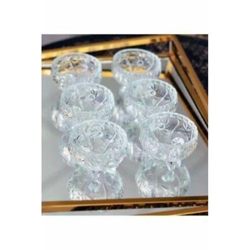 Cam Ayaklı Kase 6'lı Kristal Görünüm Royaleks-69812