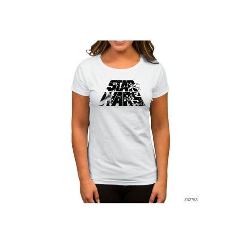 Star Wars Logo  Beyaz Kadın Tişört