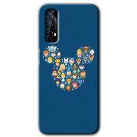 Realme 7 Kılıf HD Desen Baskılı Arka Kapak - Mickey + Kırılmaz Cam