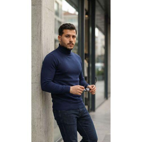 Erkek Boğazlı Yaka Uzun Kollu Triko