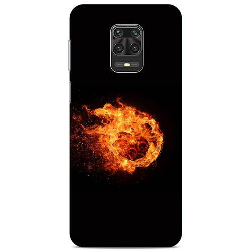 Lopard Xiaomi Redmi Note 9 Pro Uyumlu Kılıf FireX (29) Arka Koruma Kılıfı Ateş Topu