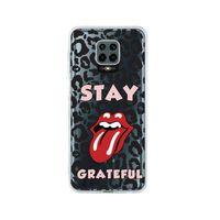 Redmi Note 9 Pro Stay Grateful Desenli Premium Şeffaf Silikon Kılıf