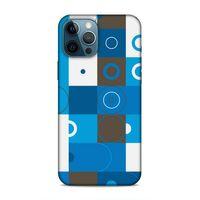 Apple iPhone 12 Pro Max Uyumlu Kılıf Insomnia (27) Tasarımlı Kılıf Mavi Beyaz