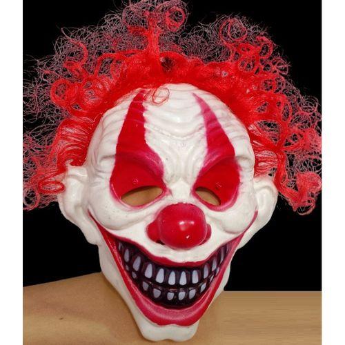 VIP BAD CLOWN HALLOWEEN HORROR MASK VIP CADILAR BAYRAMI KORKU MASKESİ SAÇLI KÖTÜ PALYAÇO MASKESİ