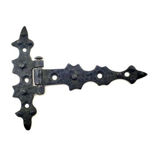 Antika Tarz Dekoratif Pirinç Yıldız Kuyruklu Menteşe - 85x110 Mm, Oksit