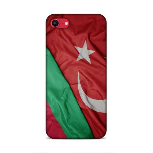Apple iPhone SE 2020 Uyumlu Kılıf Azarbaijan (10) Full Koruma Kılıfı Türk & Azerbaycan Bayrak