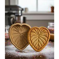 Kalp Yaprak Sekillendirici Kalip Kurabiye Hamur Kesici Oyun ve Seker Hamuru Seti