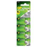 GP 186 LR43 AG-12R 1.5 Volt Alkalin Düğme Pil 5\'li Paket