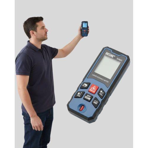 Profesyonel Lazer Metre Hassas Ölçüm Ve Dijital Ekran