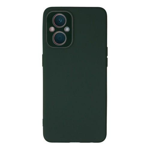 Newface Oppo A96 Kılıf Lansman Glass Kapak - Koyu Yeşil