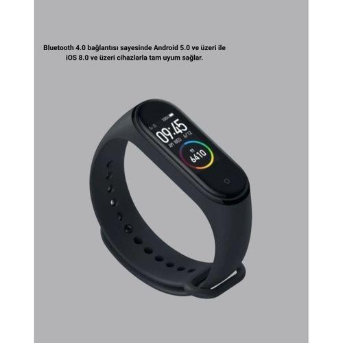 Bluetooth Akıllı Bileklik Spor Modlu Kalp Atış Takipli Uyku Analizli