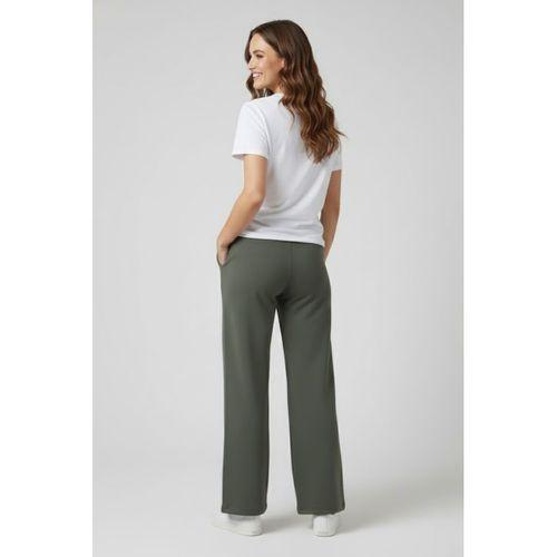 Kadın İki İplik Rahat Kalıp Yüksek Bel Geniş Paça Pantolon SPR26EAK988