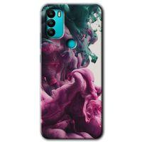 General Mobile GM 21 Plus HD Baskılı Kılıf + 9D Tam Ekran Koruyucu - Liquid Cloud