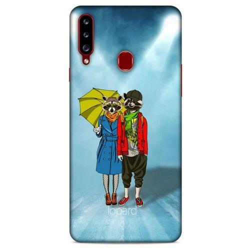 Samsung Galaxy A20s Kılıf FunnyMaX (47) Crystal Flex Kılıf Cam Göbeği