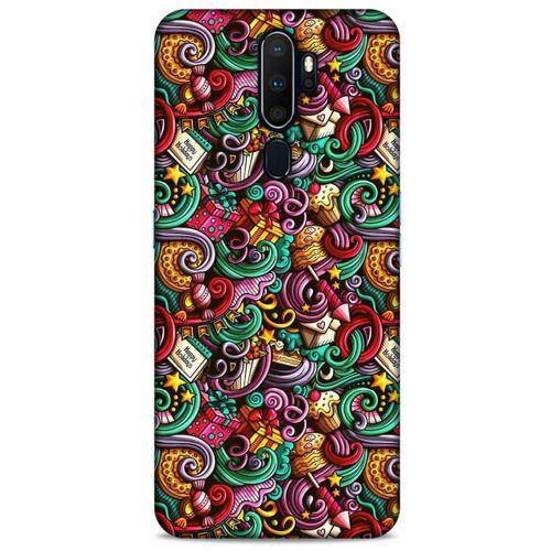 Graffitix (44) Desenli Silikon Kapak Oppo A9 2020 Kılıf